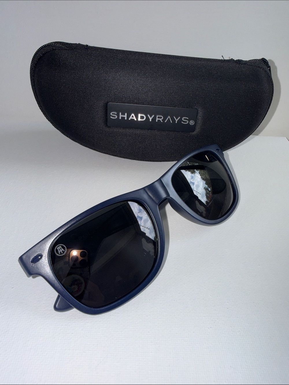 ShadyRays Men's Navy Frame Sunglasses with Dark Lenses